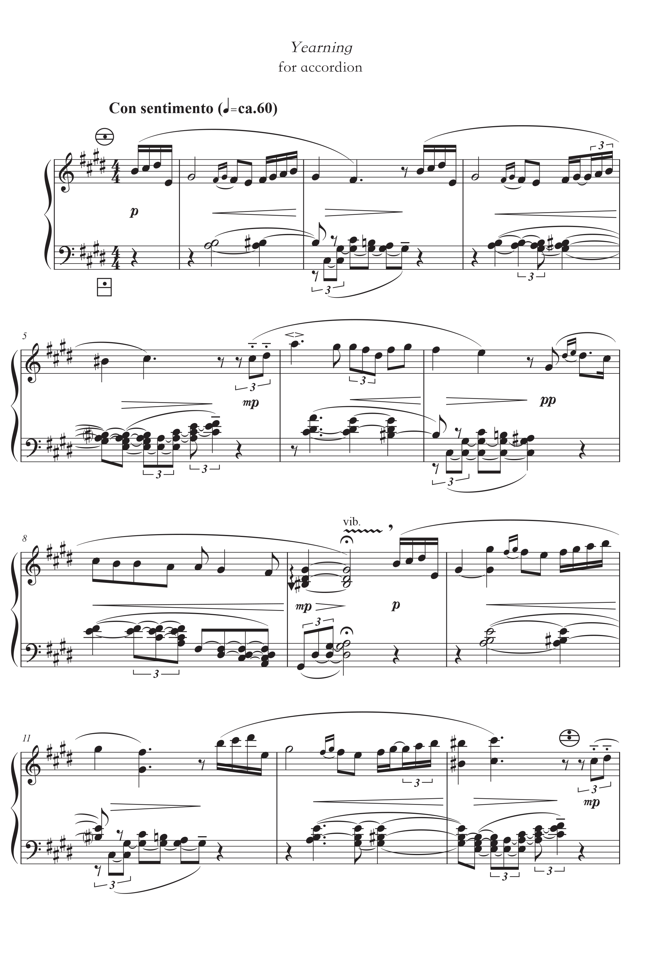 Yuto Obata_Yearning for Accordion